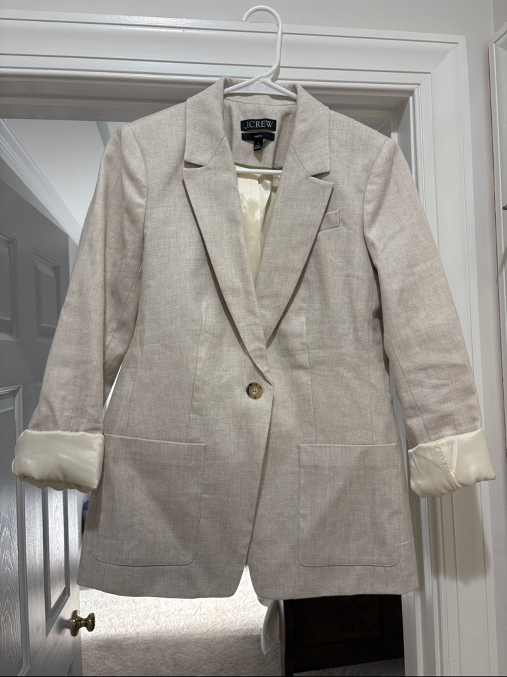 J. Crew Helena Linen Blend Blazer - Size 4